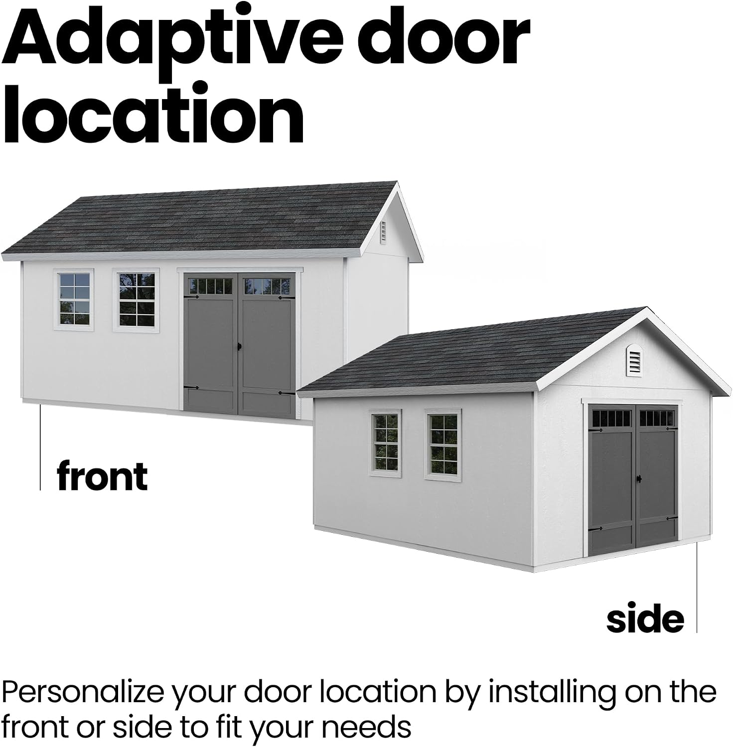 Handy Home Products Scarsdale 12x16 Do-it-Yourself Wooden Storage Shed with Floor Kit- Does not Include Paint or Roofing Shingles
