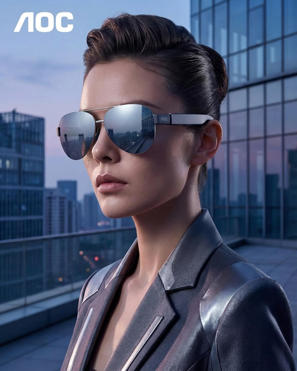 AOC Air Mega AR/XR Glasses - 201'' Micro-OLED Personal Wearable Monitor for Gaming & Movies, FHD 120Hz Plug-and-Play Display Legion Go & USB-C Devices, High-Fidelity Audio & Privacy