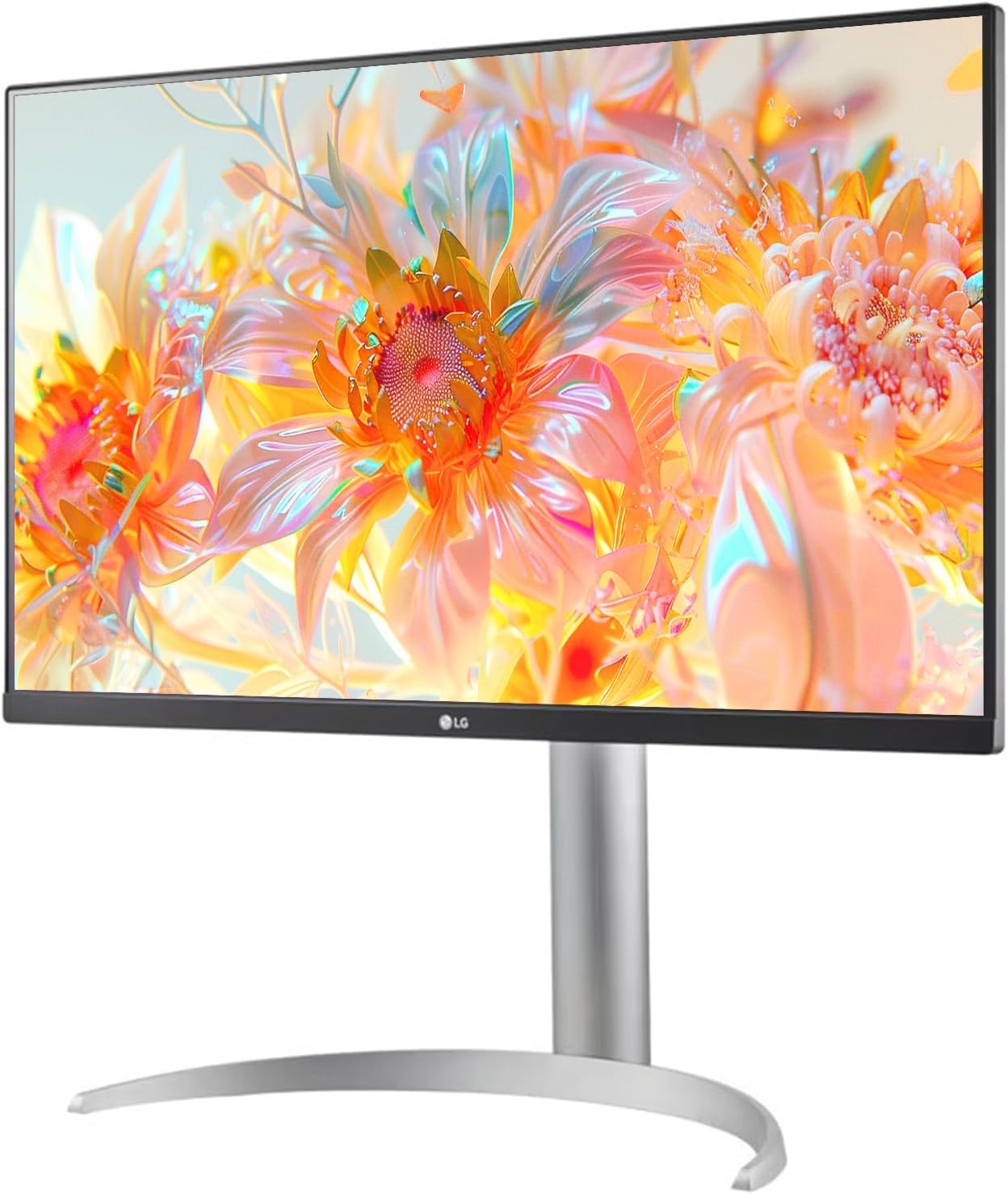 LG 27 inch 4K UHD (3840x2160) Ultrafine IPS Monitor, VESA DisplayHDR 400, 5ms, 95% DCI-P3, Dynamic Action Sync, USB Type-C 90W PD, HDMI, DisplayPort, Height/Tilt/Pivot Adjustable Stand, White