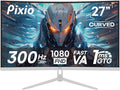 Pixio PXC279 Wave White 27 inch 300Hz Refresh Rate FHD 1080p Resolution 1650R Curved Fast VA Panel 1ms GTG Response Time Adaptive Sync HDR Curved Gaming Monitor