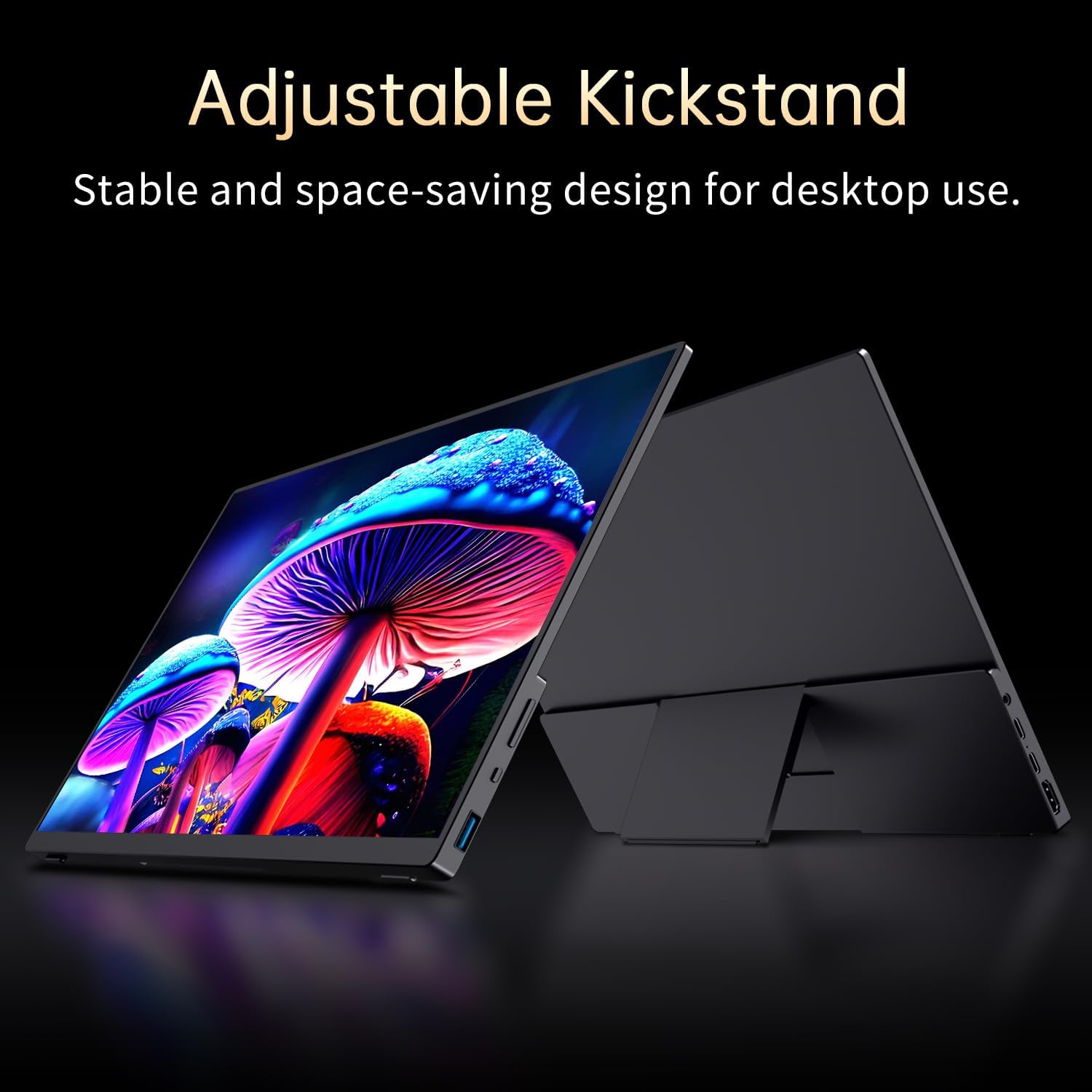Portable Monitor OLED 4K 3840×2400, 14' Ultra Slim Travel Monitor, 400+ Nits |100% DCI-P3 | 1000000:1 Contrast, HDMI USB C External Monitors for Laptop Mabook PC