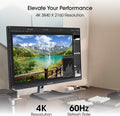 Kado Dual Monitor Setup - 2-Pack 32' 4K 3840x2160 Computer Monitor 60Hz UHD VESA Mount HDMI Office Gaming Built-in Speakers (U32 Dual Series)