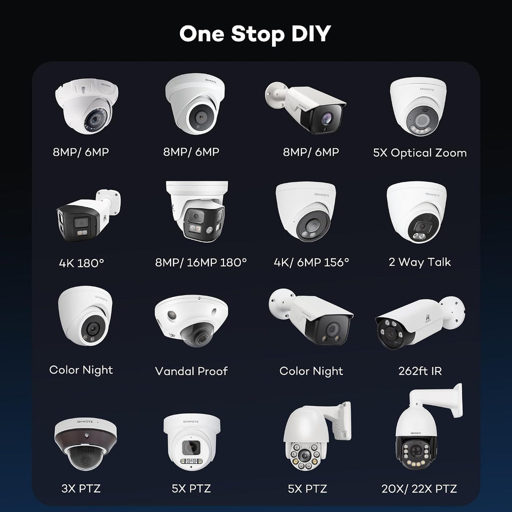 ONWOTE 12MP 32 Channel Security Camera System PoE, AcuSearch, AI Human Vehicle Detection, 20x 5MP Outdoor Audio PoE IP Cameras, 32CH 6K 4K Commercial NVR 8TB, 4 HDD Ports Support 40TB, Business CCTV