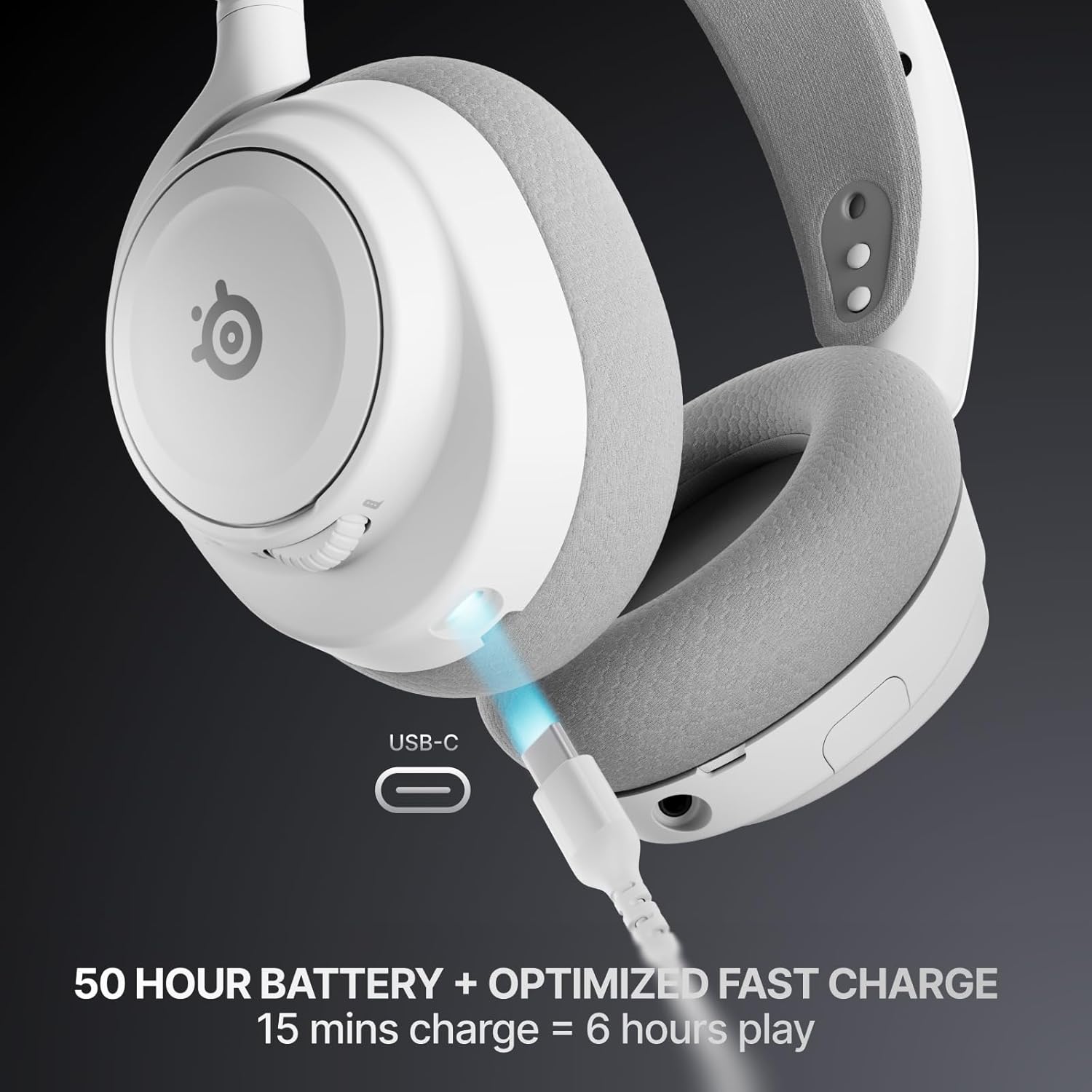 SteelSeries Arctis Nova 7X Wireless Gen 2 Gaming Headset - Real-Time App Control, 50+ HR Play, Neodymium Drivers, Mix 2.4GHz/Bluetooth, Xbox, PC, PS5/PS4, Switch 1/2, Mobile - White