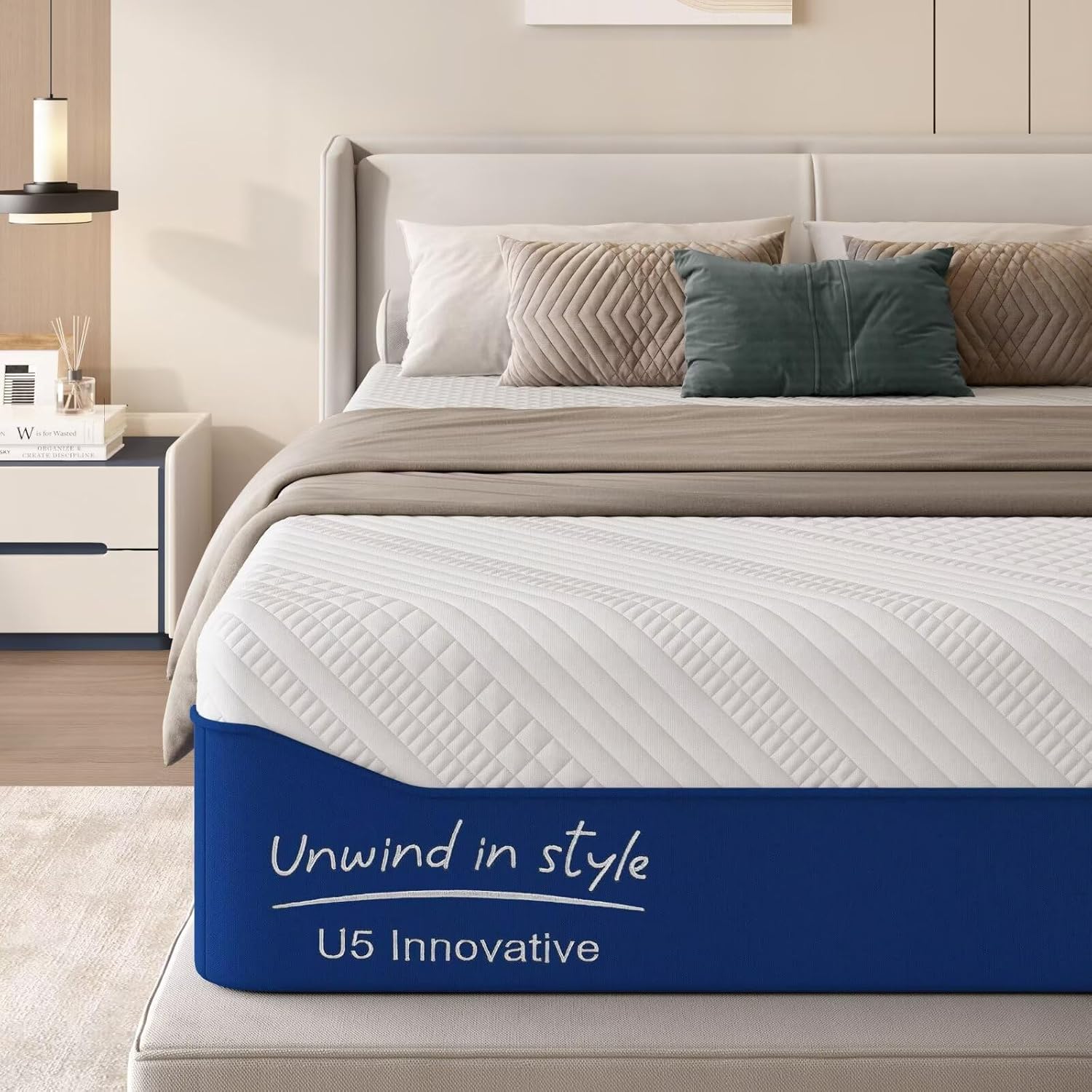 Twin Mattress 10 Inch, Memory Foam Mattress Bed in a Box, Cooling Gel Infused Twin Size Mattress for Pressure Relief, CertiPUR-US Certified & Fiberglass Free, Washable Cover