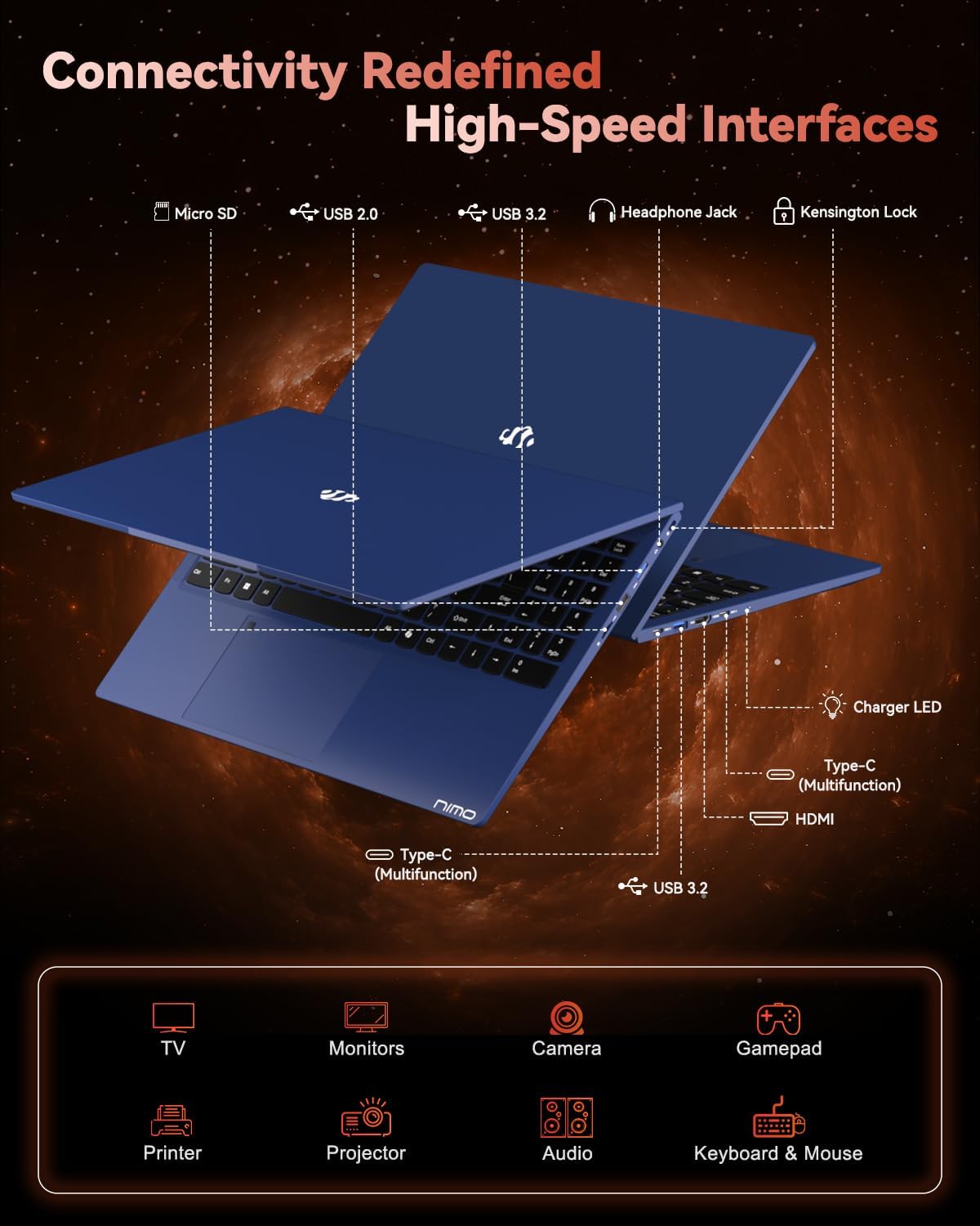 15.6' FHD Light-Gaming-Laptop, 8 Cores AMD Ryzen 7 Pro 6850U 32GB LPDDR5 RAM 1TB SSD (Beat i7-1360P Up to 4.7GHz) GPU AMD Radeon 680M IPS Computer with 100W Type-C Backlit Keyboard Fingerprint