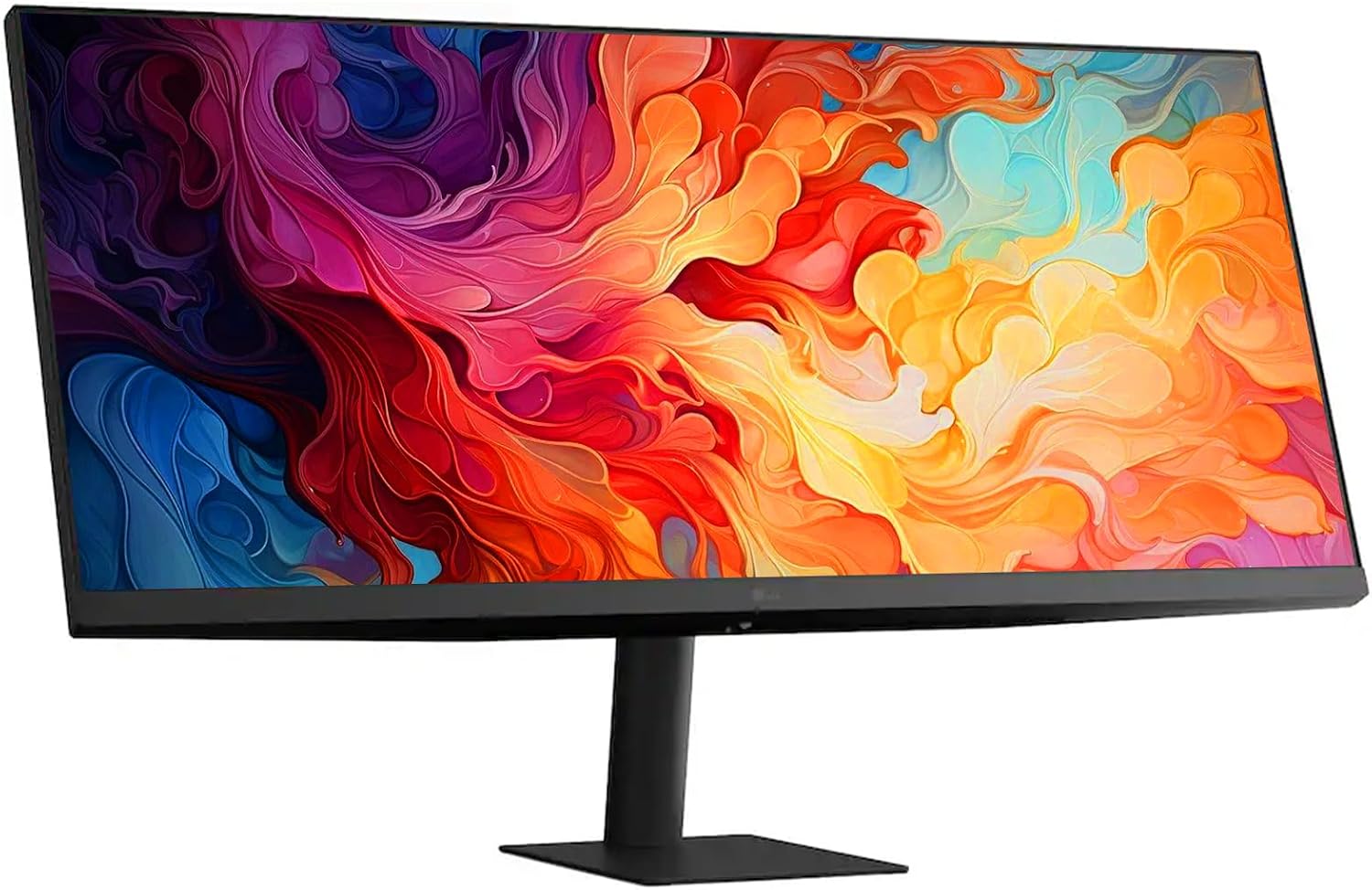 LG 34'' IPS FHD UltraWide Monitor, 100Hz, 5ms, AMD FreeSync, DisplayHDR 400, sRGB 99%, VESA Mount, Reader Mode, Black Stabilizer, HDMI, DisplayPort, Virtually Borderless Design,Tilt Stand, Black