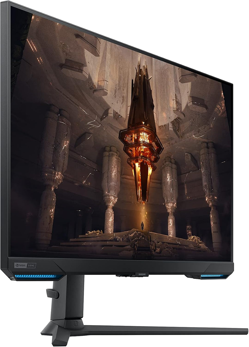 SAMSUNG Odyssey G70B Series 32-Inch 4K UHD Gaming Monitor, IPS Panel, 144Hz, 1ms, HDR 400, G-Sync and FreeSync Premium Pro Compatible, Ultrawide Game View (LS32BG702ENXGO)