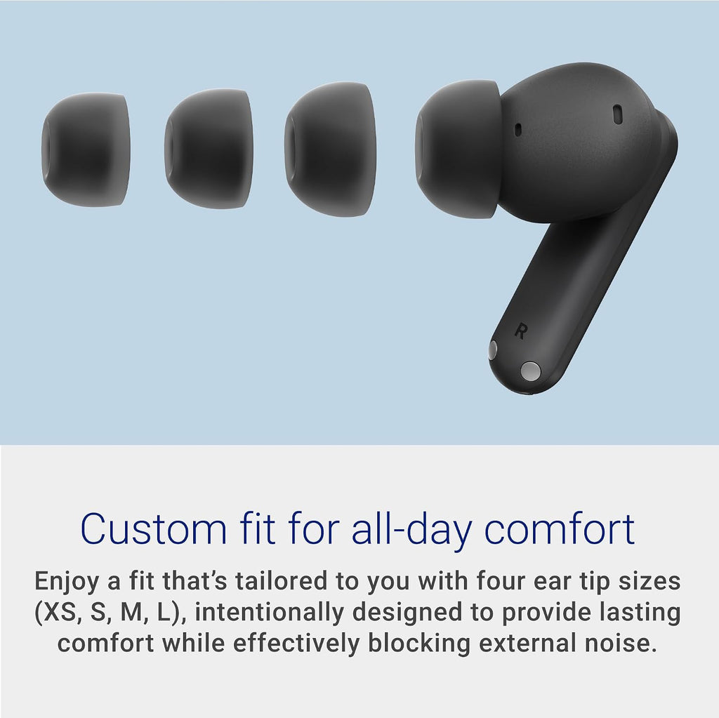 Dell Pro Plus Earbuds - EB525 - True Wireless, Bluetooth 5.3, AI-Based Noise-Cancelling mic, Adaptive ANC, Ear tip Sizes (XS, S, M, L)