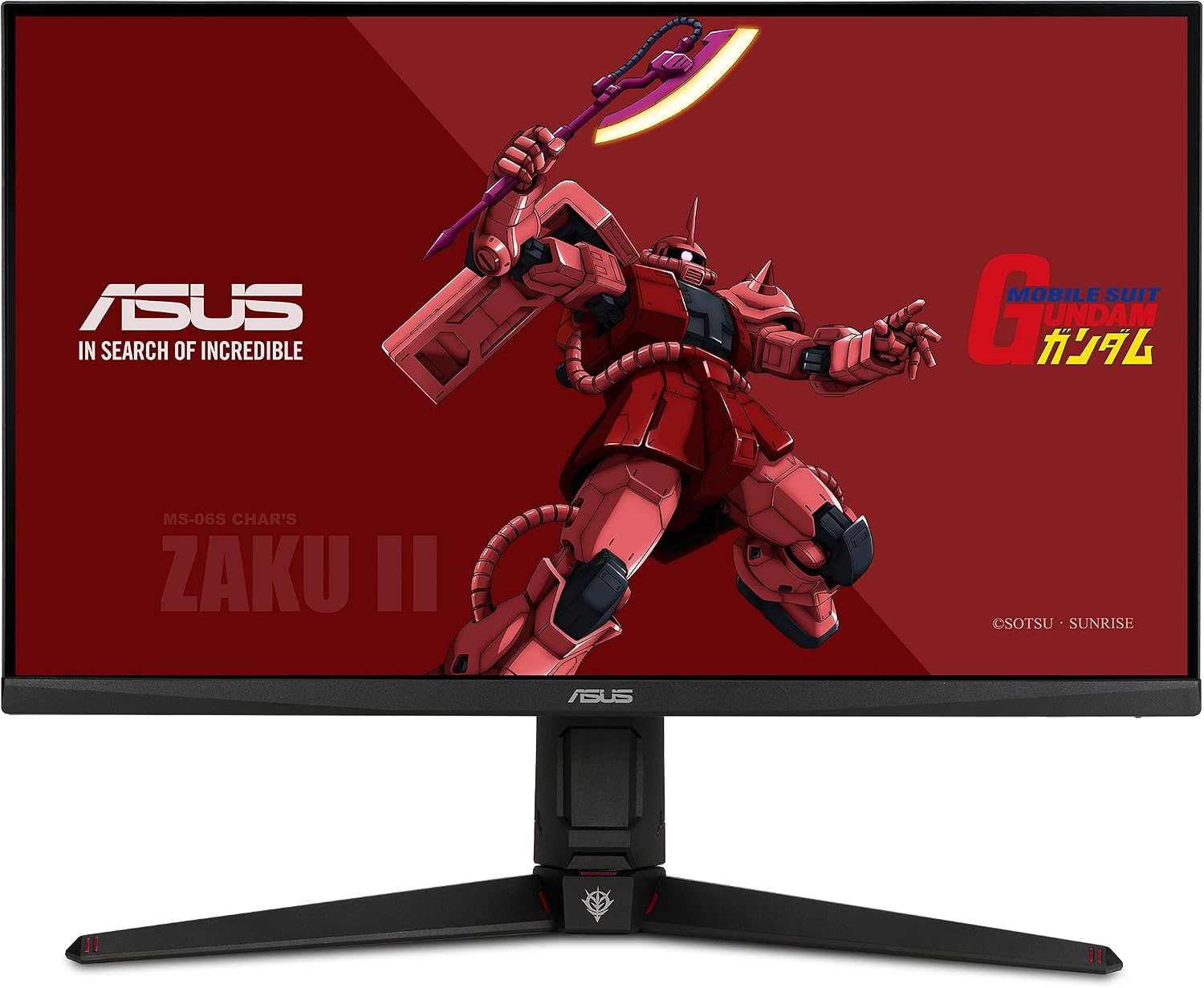 ASUS TUF Gaming 27' 1440P HDR Monitor (VG27AQGL1A) ZAKU II Edition - QHD (2560 x 1440), 170Hz, 1ms, IPS, G-SYNC Compatible, Extreme Low Motion Blur Sync, 130% sRGB, Eye Care, DisplayPort, HDMI, USB