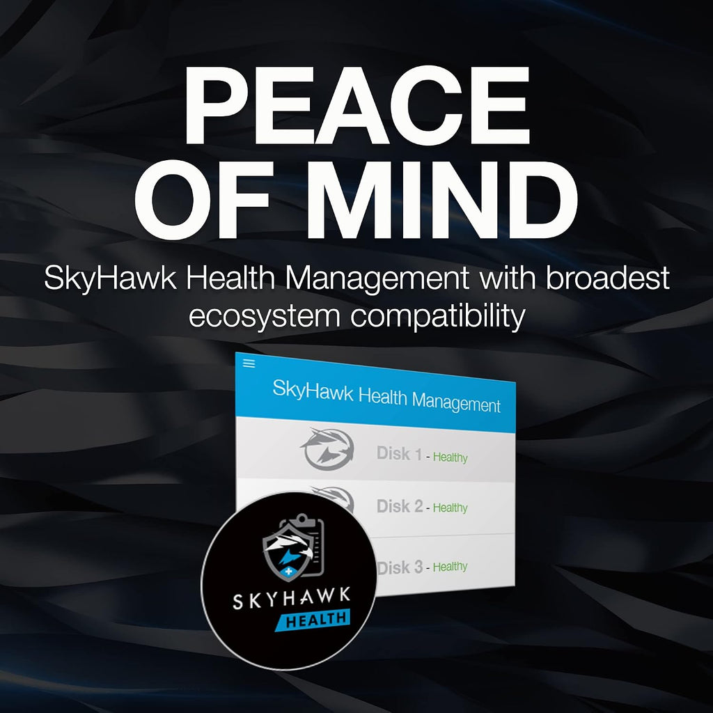 Seagate Skyhawk AI 16TB Video Internal Hard Drive HDD – 3.5 Inch SATA 6Gb/s 256MB Cache for DVR NVR Security Camera System with Drive Health Management and in-House Rescue Services (ST16000VE000)