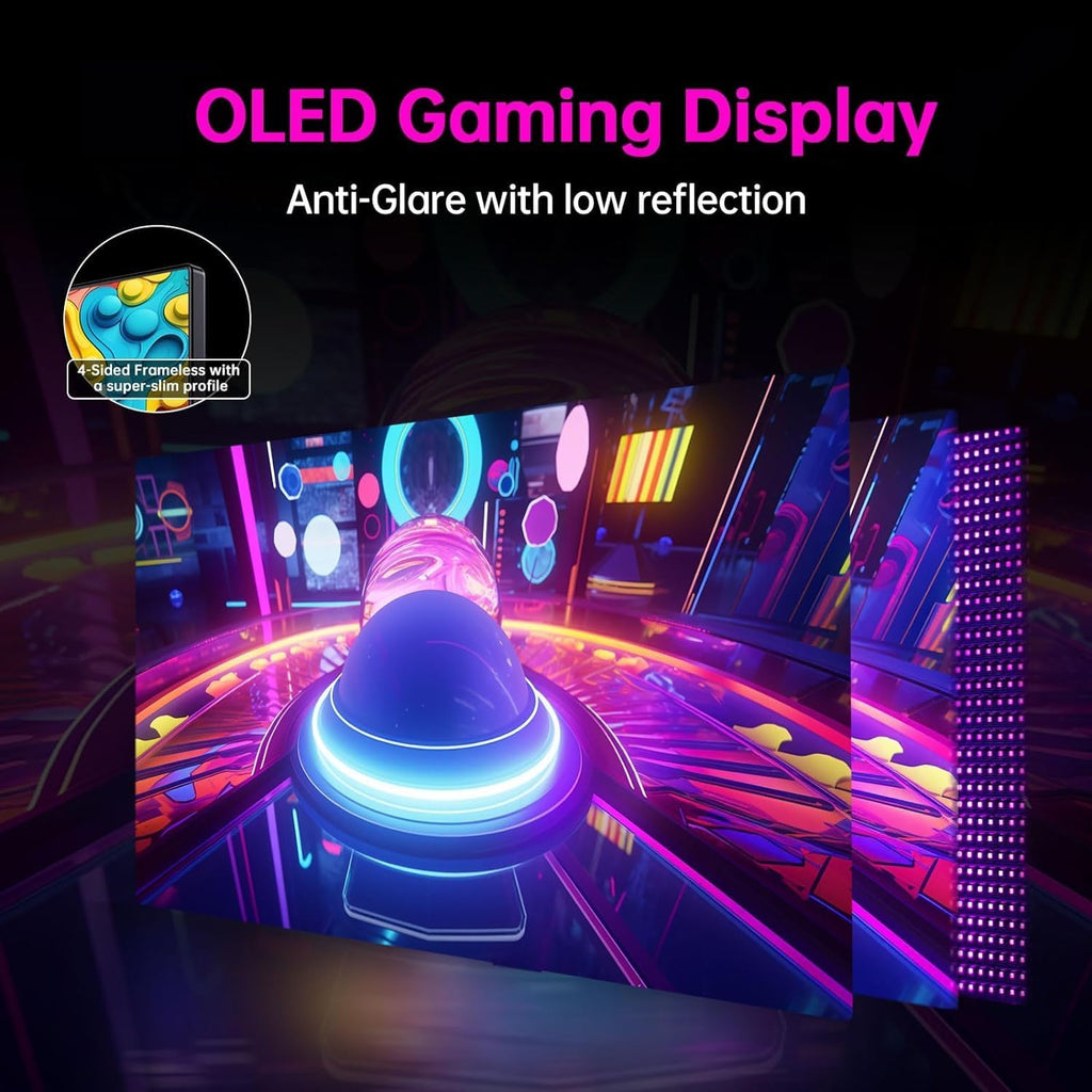 KTC 27 OLED Monitor - 1440p 240hz Monitor 0.03ms GTG, Type-C 65W, Built-in Speakers, 1.5M:1 Contrast Ratio, 136% sRGB, DisplayPort1.4, HDMI2.0,USB-C 3.0, Vesa, PC Moniter (Renewed)