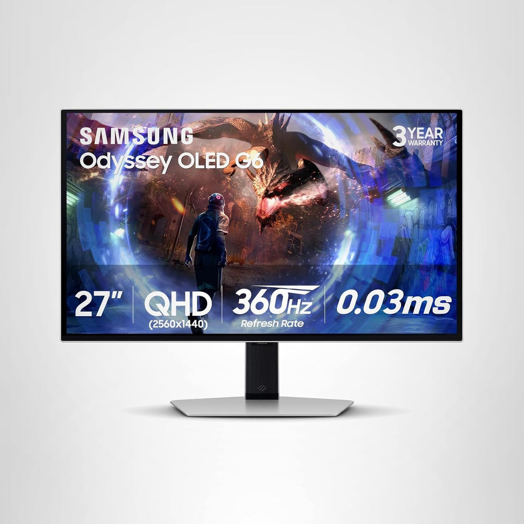 Samsung LS27DG602SNXZA 27' G60SD Odyssey OLED QHD 360Hz Gaming Monitor with PRO-X-2-LIGHTSPEED Headset, G915 Keyboard, and PRO-X-2-SUPERLIGHT Mouse (2024)