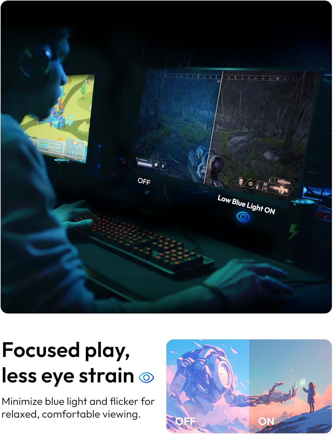 Pixio PXC248 Wave White 24 inch 200Hz Refresh Rate FHD 1080p Resolution 1500R Curve Fast VA Panel 1ms GTG Response Time Adaptive Sync HDR Curved Gaming Monitor