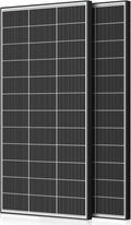Bifacial 200 Watt Solar Panel 2Pack 18BB Monocrystalline Cell High-Efficiency Module PV Power Charger Solar Panels for Homes Camping RV Battery Boat Caravan and Other Off-Grid Applications