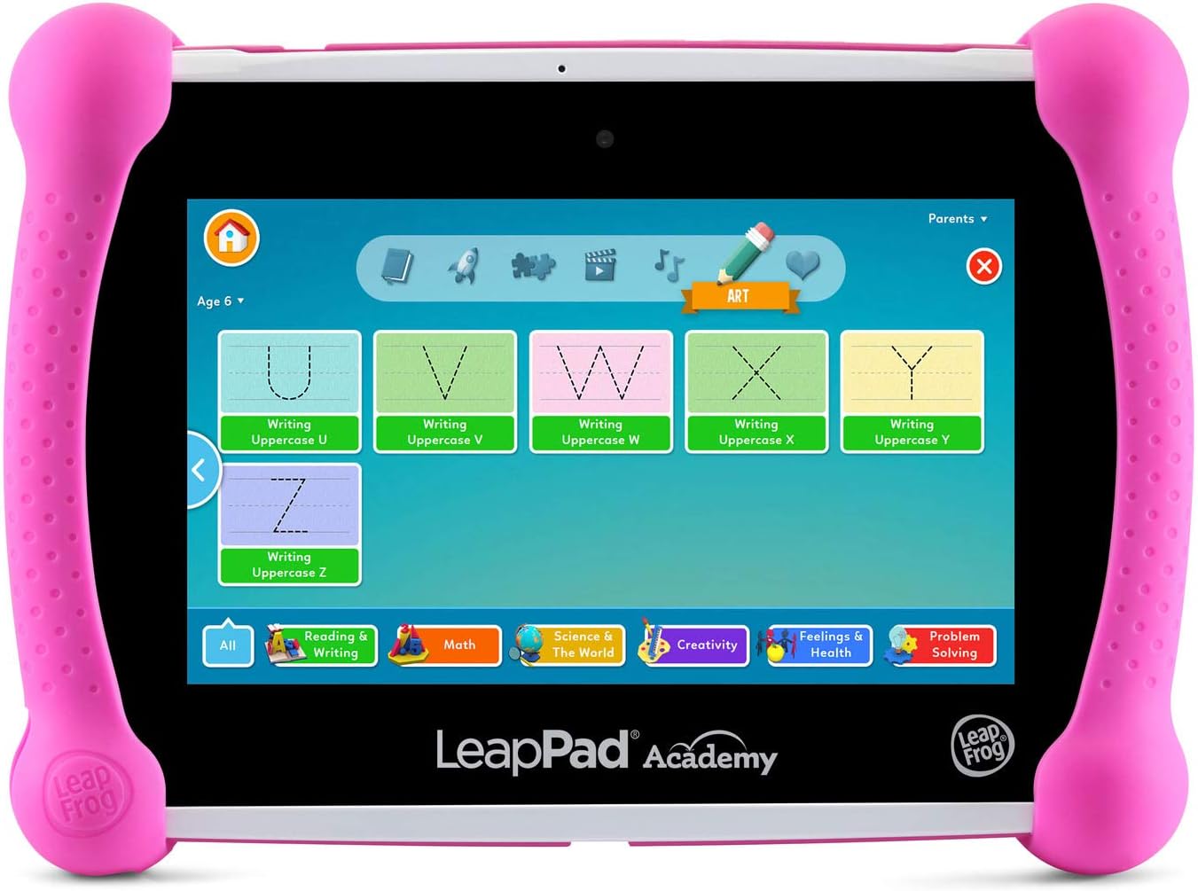 LeapFrog LeapPad Academy Kids' Learning Tablet, Pink