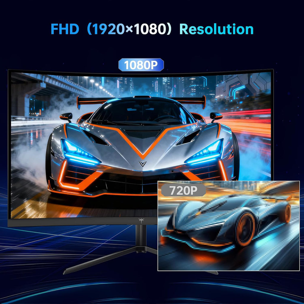 KTC 24 Inch 240Hz Curved Gaming Monitor, FHD 1080p 1500R 1ms Computer Monitor, Adaptive Sync, 3000:1 Contrast, HDR Support, HDMI 2.0 & DP 1.4, Low Blue Light, Tilt, VESA, H24S17P