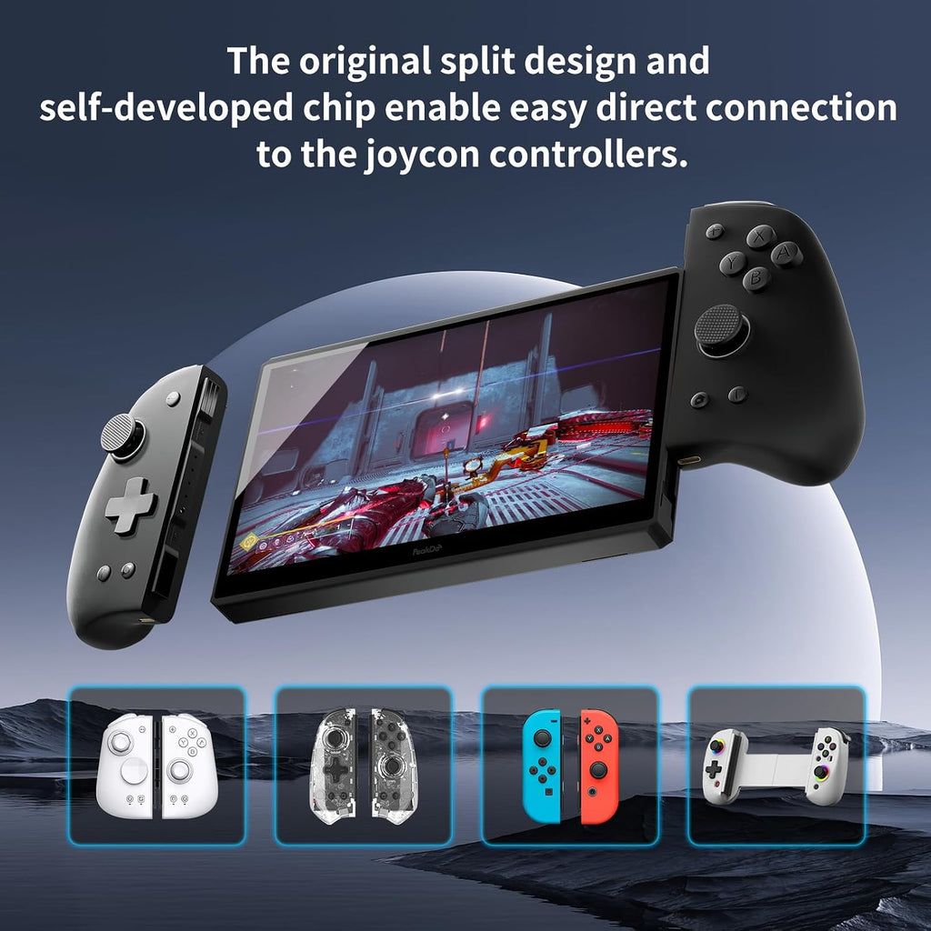 7' 60Hz Streaming Gaming Handheld 0 Latency 100ft Wireless Game Console Screen for PC,Xbox,PS5/4,Switch,Portable Monitor Touchscreen USB C HDMI External Gaming Monitor(V3)