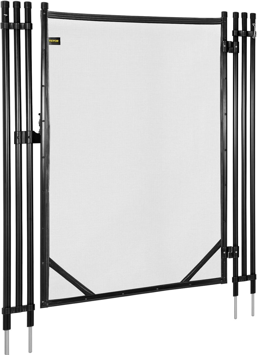 Happybuy Removable Pool Safety Fence Door, 4x2.5FT, Manual Lock, Black, Adaptive with Happybuy Pool Fence