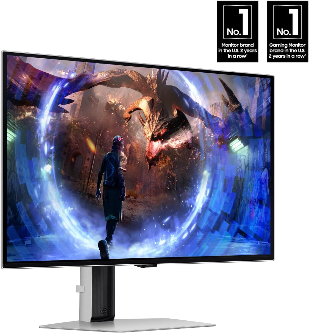 Samsung LS27DG602SNXZA 27 Inch Odyssey OLED QHD 360Hz Gaming Monitor with 1 Year Amber Protection Extension Plan (2024)