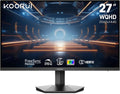 KOORUI Monitor, 27' QHD IPS Gaming Monitor, 170Hz, 1ms, HDR400, Compatibility G-Sync and FreeSync, Tilt Pivot Swivel Vertical Height Adjustable，2 HDMI 2.0 & 1 DisplayPor 1.4