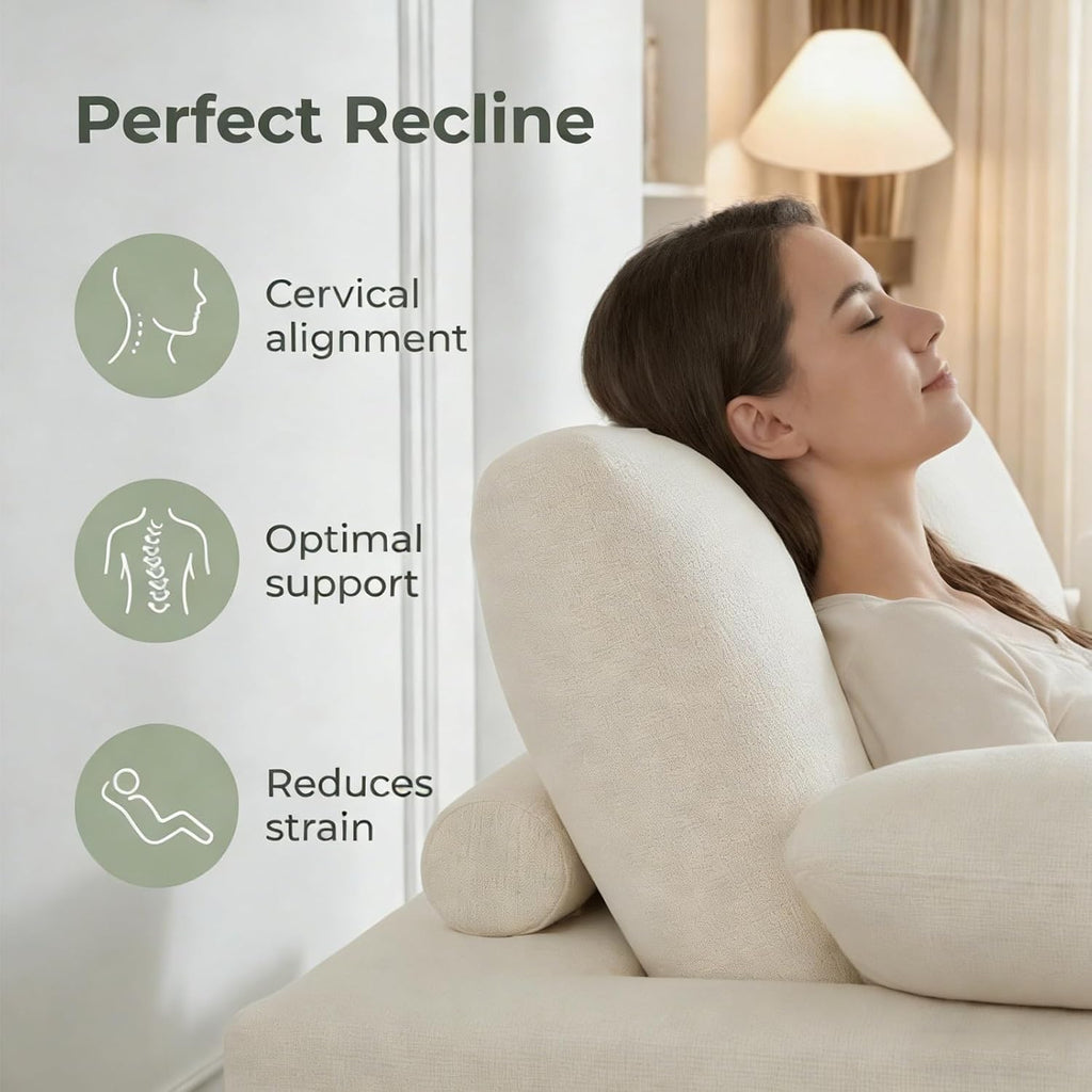 Nigoone 108' Sectional Couches for Living Room, Modular Cloud Sofa with Ottoman, Memory Foam Boneless L Shaped Couch, Adjustable Sofa Backrest, 4 Eater, Warm White | Breathable Material, Deep Seat, High-Resilience Foam