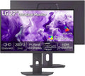 LG Ultragear 27' QHD Gaming Monitor, 1440p IPS Display, 200Hz, 1ms Response, DisplayHDR 400, FreeSync Premium, HDMI, Displayport, USB Type-C, Tilt/Height/Swivel & Pivot Adjustment Stand