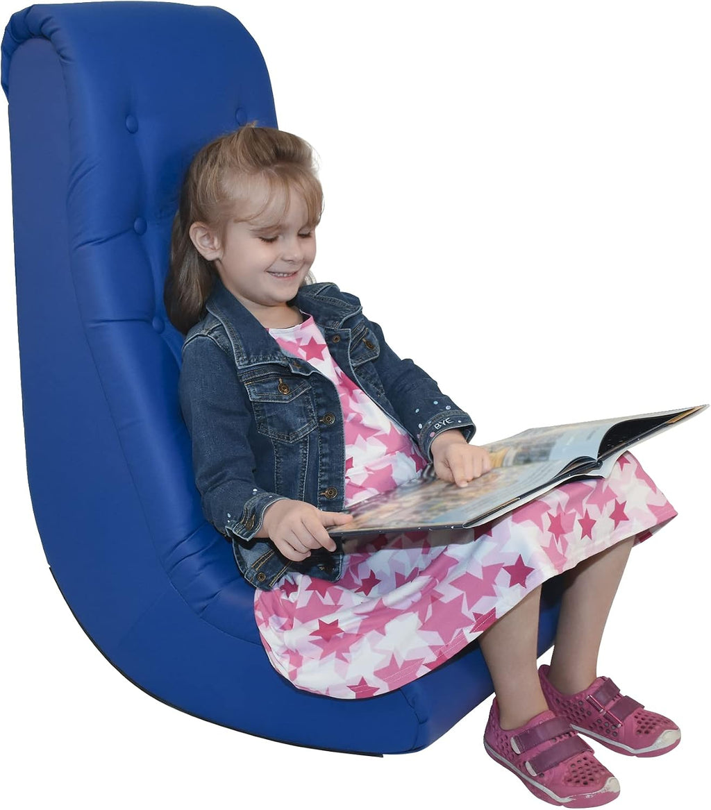 Califone Deluxe Soft Rocker - 28 X 17-1/2 X 33-7/8 INCHES - Blue
