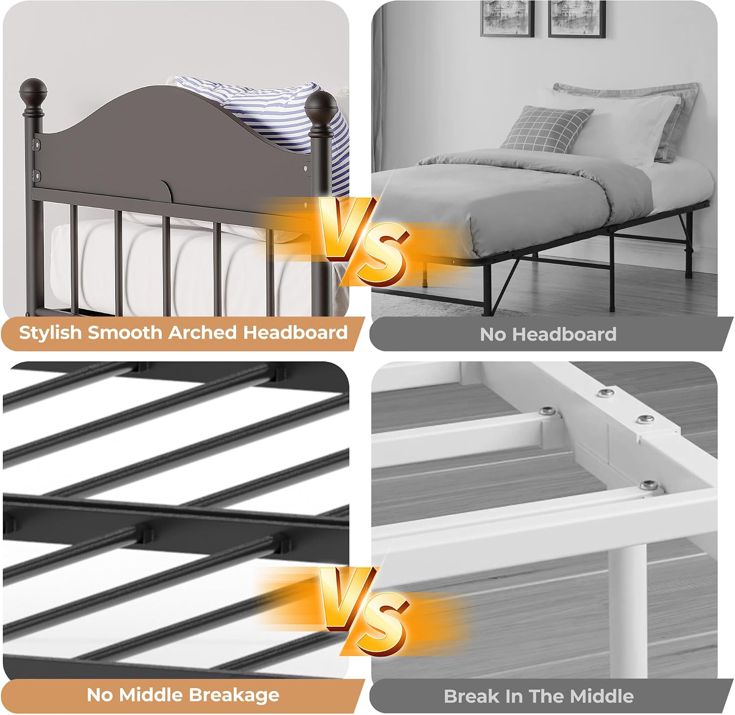 IDEALHOUSE Twin Metal Daybed with Pop-Up Trundle, Heavy Duty Steel Slats Platform Bed with Stylish Headboard, Convertible Sofa Bed Frame for Living Room, Bedroom, or Guest Room, Black