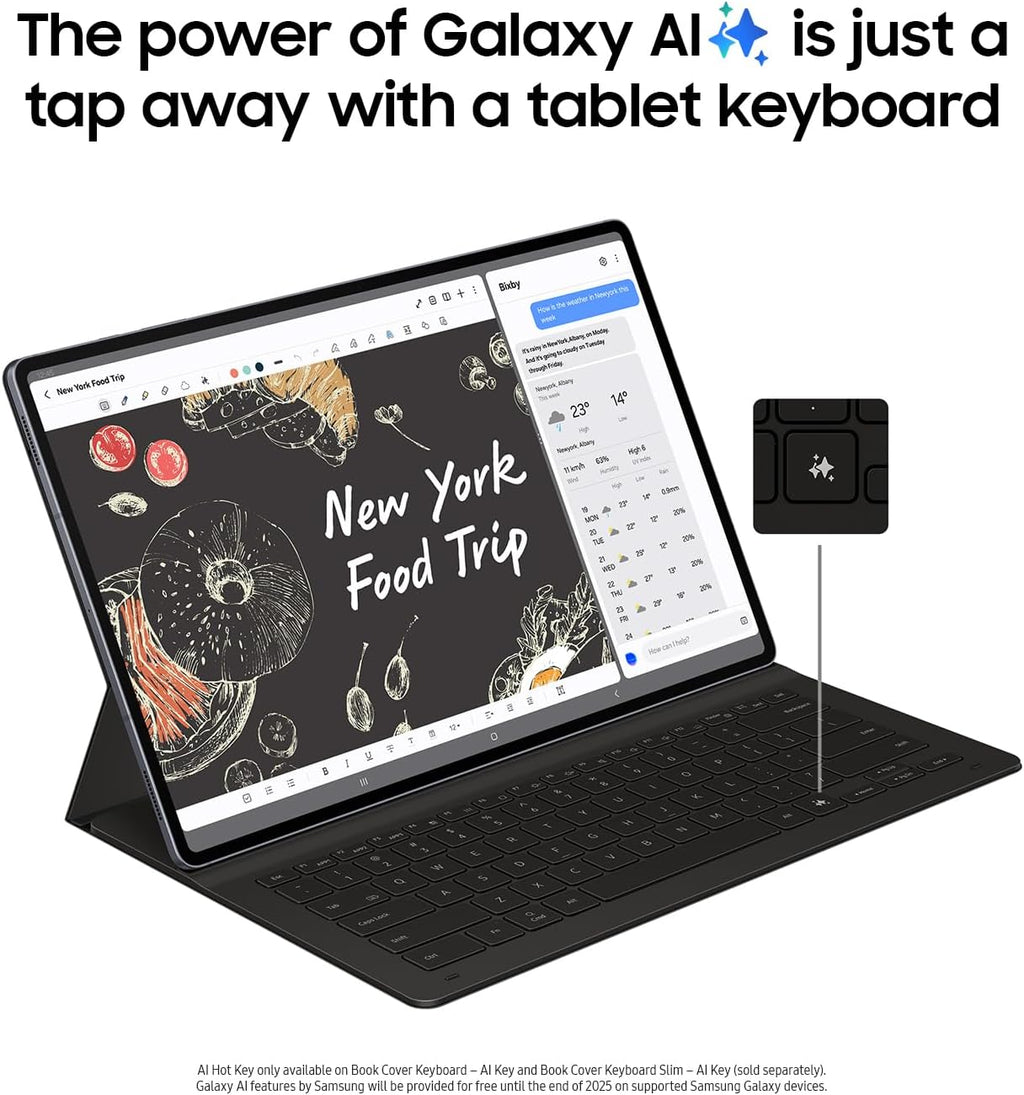 Samsung Galaxy Tab S10+ Plus 12.4' 512GB Android Tablet, Galaxy AI Tools, Circle to Search, AMOLED 2X Display, Long Battery Life, Durable Design, S Pen for Note-Taking, US Version, Moonstone Gray