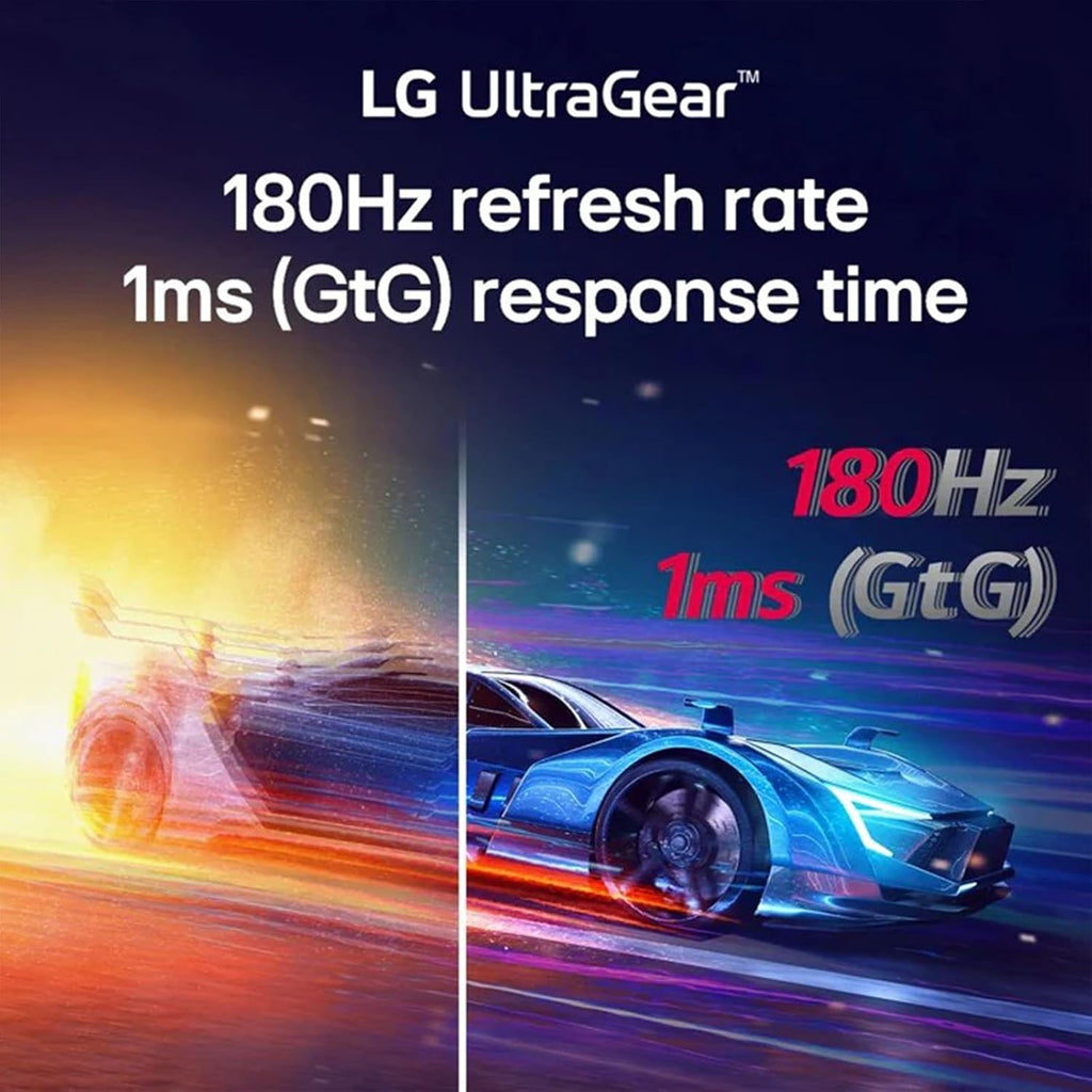 LG 32' Ultragear QHD Curved Gaming Monitor, 180Hz, 1ms, AMD FreeSync, 1000R Curve, HDR10, 99% sRGB, Black Stabilizer, Dual Controller, DisplayPort & HDMI, 3-Side Borderless, Tilt Adjustment, Black