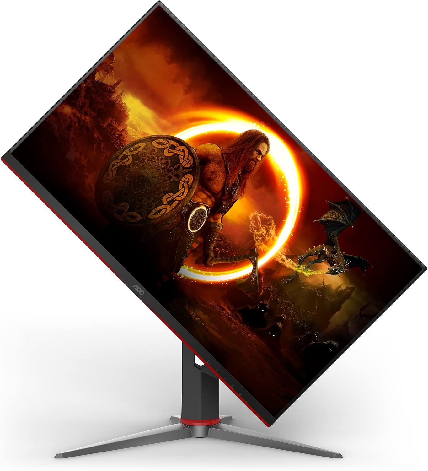 AOC Q27G2S 27' Gaming Monitor, QHD 2K 2560x1440, 165Hz 1ms, G-SYNC Compatible, Height Adjustable, 3-Year Zero-Bright-dot,Black (Renewed)