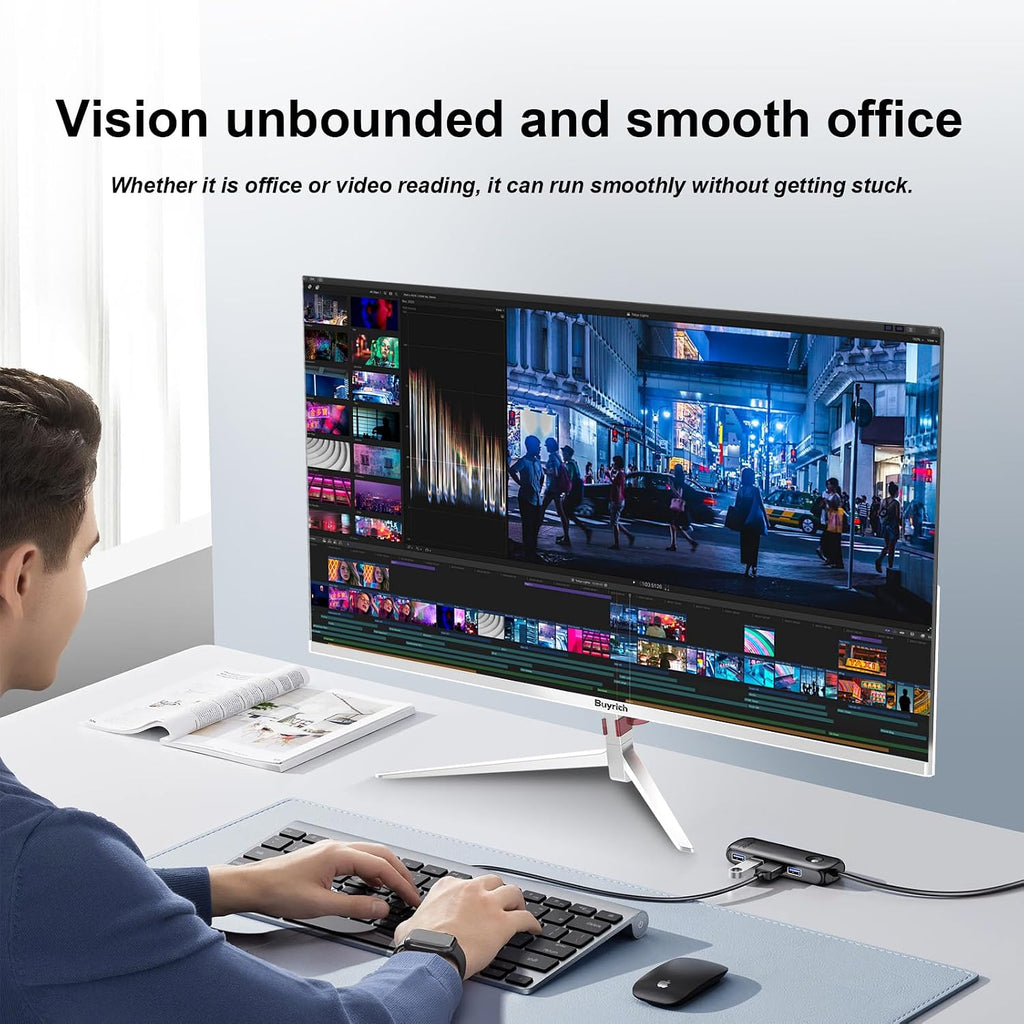 27 Inch Computer Monitor 100Hz IPS FHD 1080P,Built-in Speakers, Frameless Gaming Monitor with FreeSync/G-Sync Compatible, HDR10, HDMI/DP Ports, VESA Mount, Tilt Adjustable