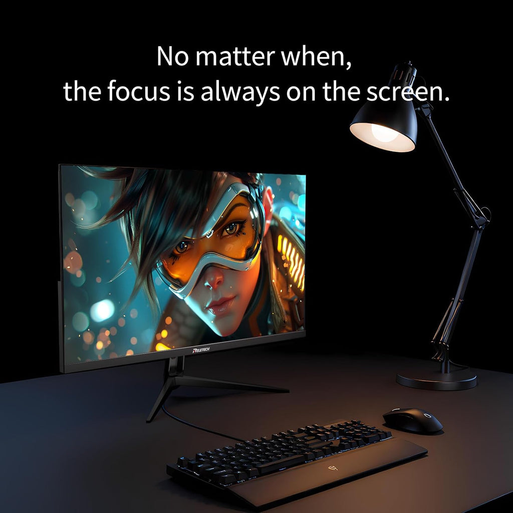 27 Inch Gaming Monitor, FHD(1920x1080), 240Hz Refresh Rate, Fast IPS Panel, 1ms Response Time, FreeSync & G-Sync Compatible, 100% sRGB, HDMI & DP Ports VESA Mount (R27 Fury)