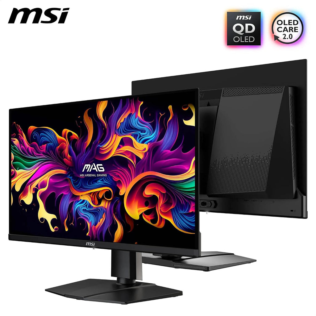 MSI MAG 271P QD-OLED X24 Gaming Screen 26.5 Inch WQHD – Quantum Dot OLED Panel 2560 x 1440, 240Hz/0.03ms, 99% DCI-P3, ΔE≤2, DisplayHDR True Black 400 – DP 1.4a, HDMI 2.1