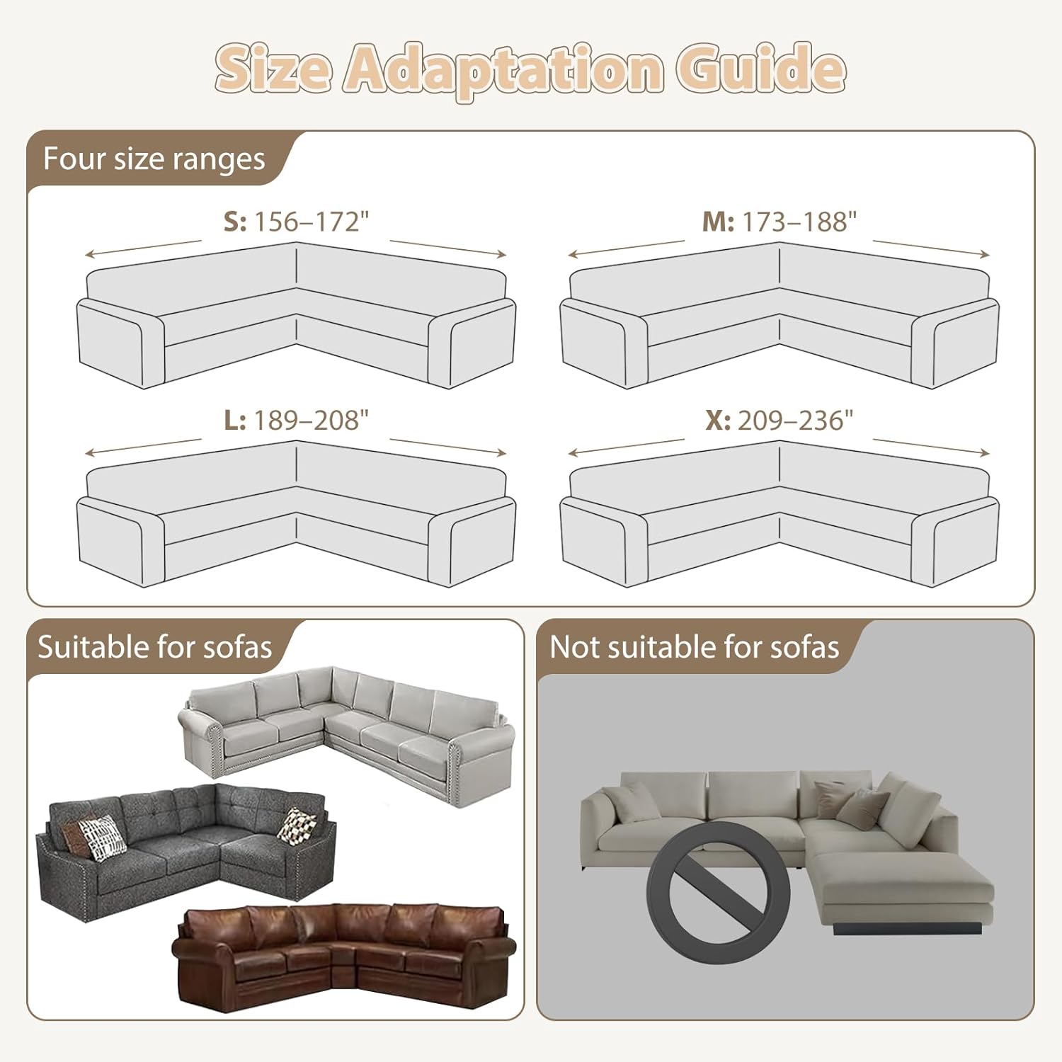 L Shape Sectional Couch Covers 1-Piece Stretch Corner Couch Covers Sofa Cover Non Slip Washable Sofa Slipcovers Soft Fleece Furniture Protector for Dogs Pet (X-Large, Ash Gray)