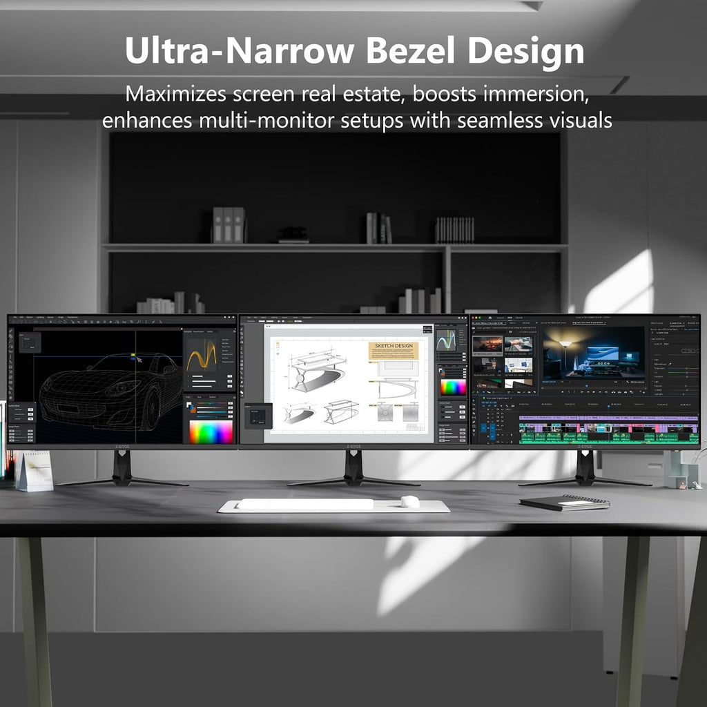 4K Monitor, Z-Edge 27 inch IPS Monitor, UHD 3840x2160 IPS Computer Monitor, 450 cd/m², 160Hz Refresh Rate, 1ms Response Time, G274K Ultra-Thin Bezel