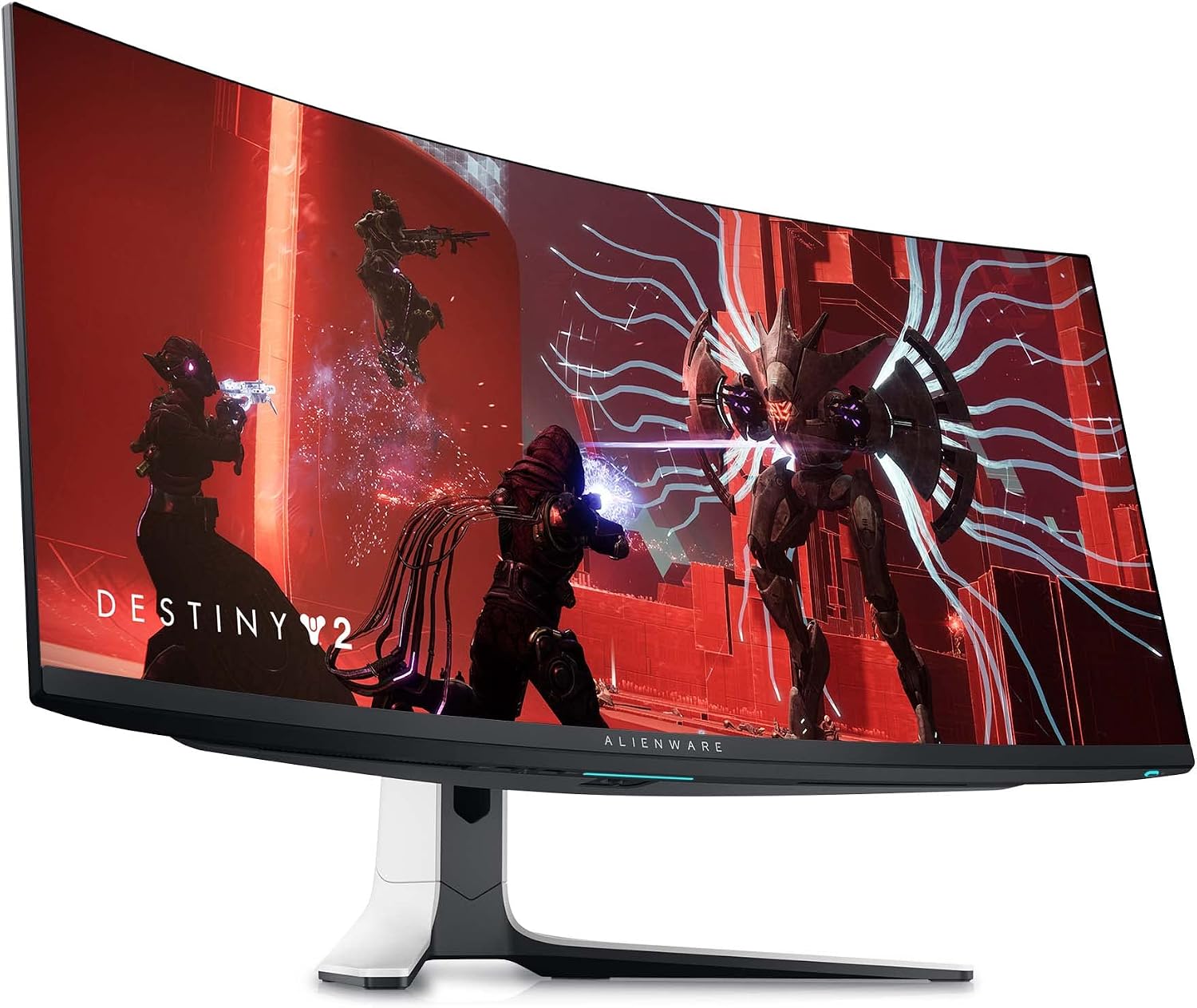 Alienware AW3423DW 34.18-inch Quantom Dot-OLED Curved Gaming Monitor, 3440x1440 Pixels at 175Hz, Lunar Light (Renewed)