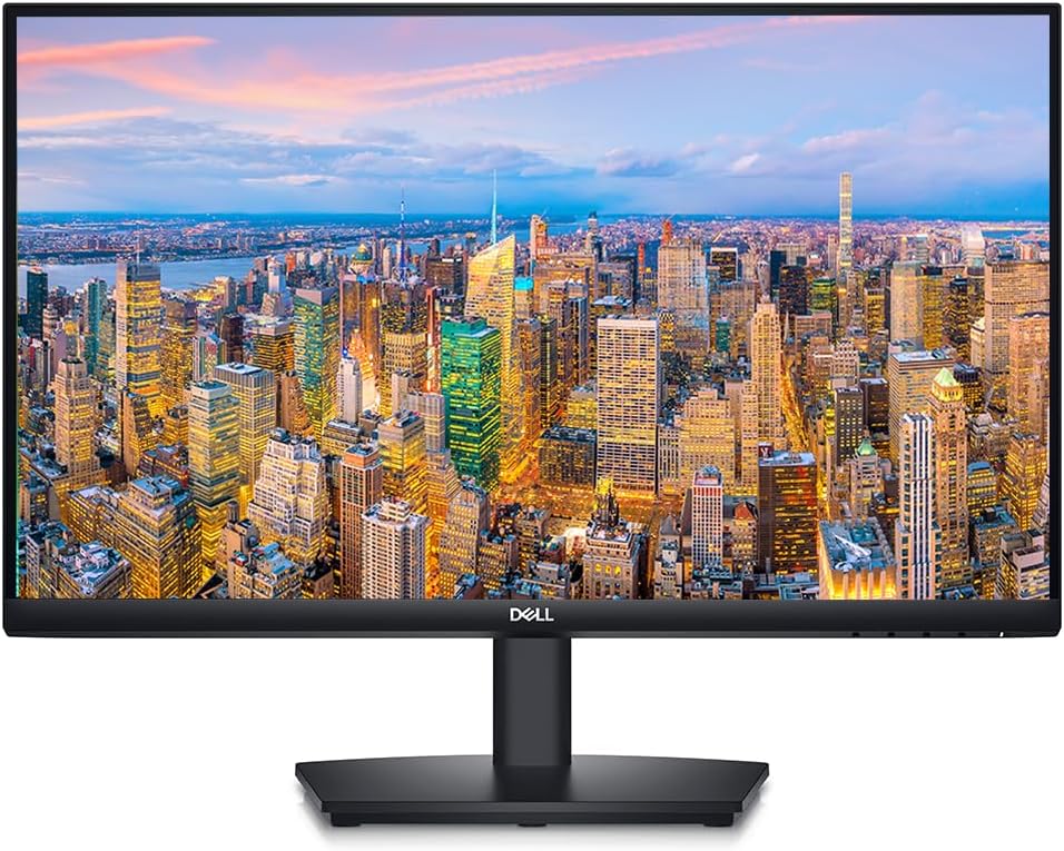 Dell E2424H 24-inch 1080P Full HD Wide Angle LED LCD Monitor, 2-Pack VGA, DisplayPort, HDMI, Integrated Speaker and Desk Mount Dual Monitor Stand (Renewed)