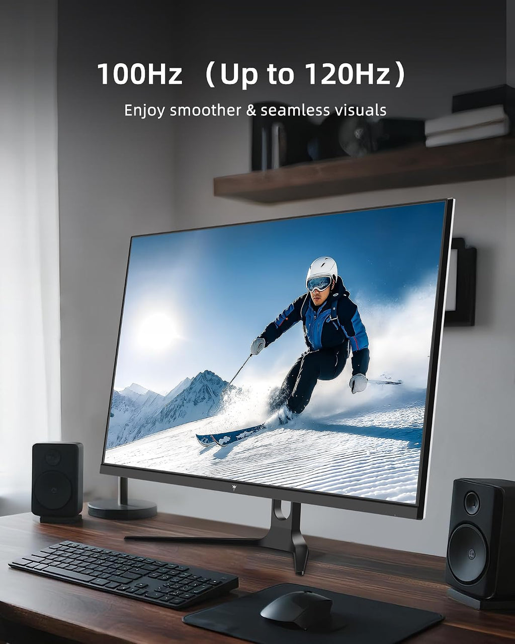 KTC 32 Inch Computer Monitor 2K - 1440P IPS Monitor 120Hz, Adaptive Sync, 109% sRGB, HDR10, Eye Care, HDMI Displayport, Tilt, VESA Compatible for Home Office Gaming, White, H32D6 (Renewed)