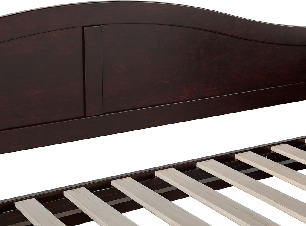 AFI, Acadia Twin Size Wood Daybed Frame with Twin Trundle, Espresso (Black)