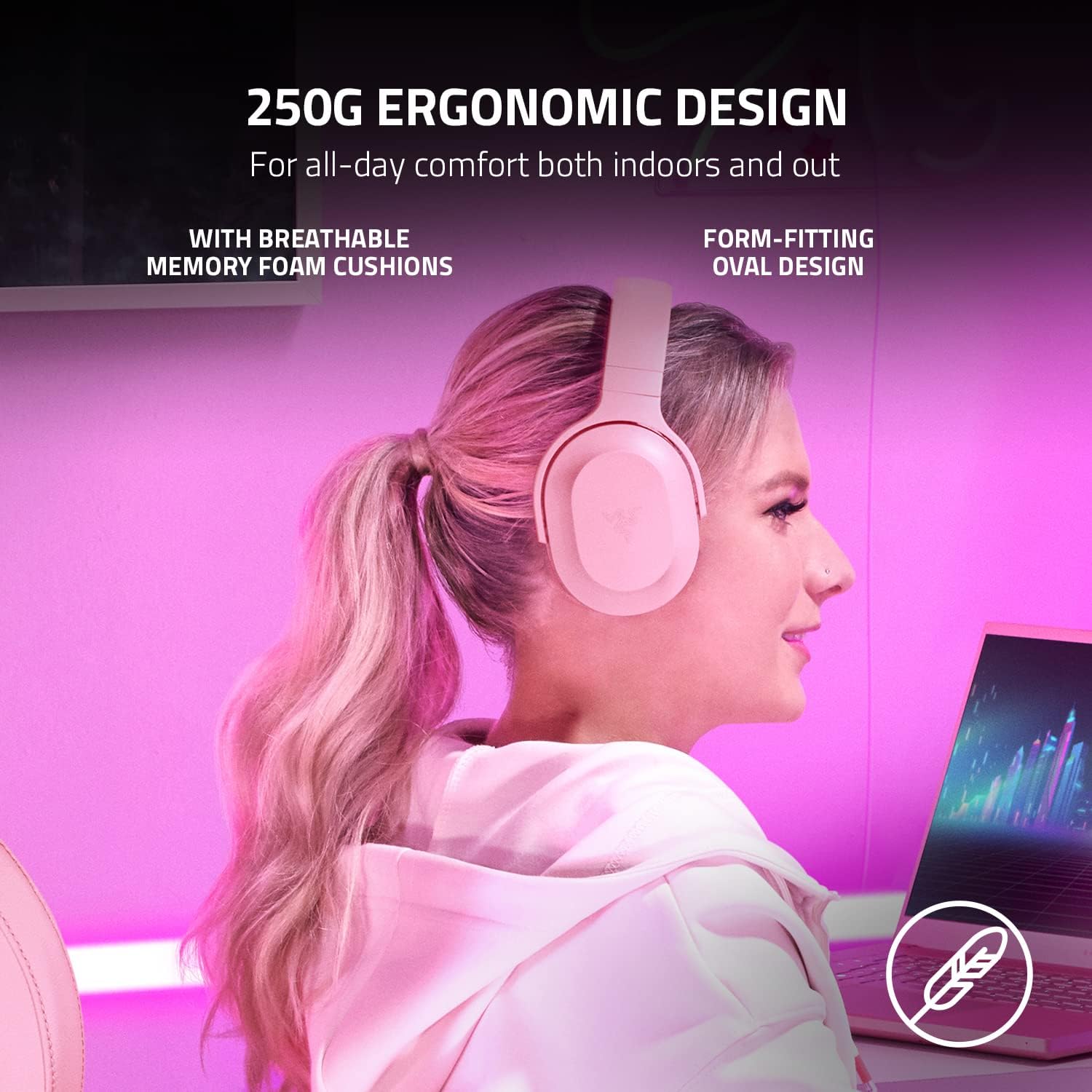 Razer Barracuda X Wireless Gaming & Mobile Headset (PC, PlayStation, Switch, Android, iOS) + Base Station V2 Chroma Headphone Headset Stand Holder