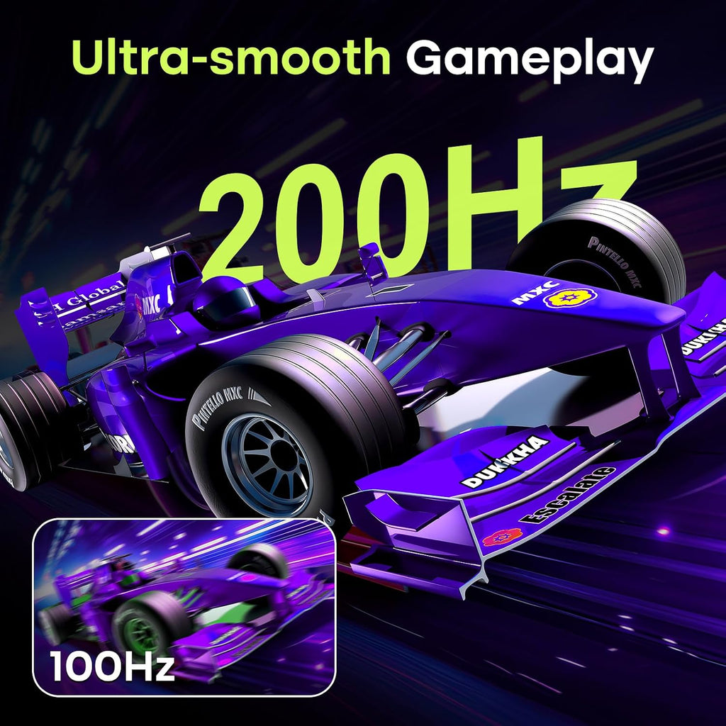 Amzfast 27 Inch 200Hz WQHD (2560 x 1440) Fast IPS Gaming Monitor, Built-in Speakers, 1ms G-SYNC Compatible, HDR400, 132% sRGB, 96% DCI-P3, VESA 100x100, HDMI 2.0 x 2 & DP 1.4 x 2, AMZG27F5Q