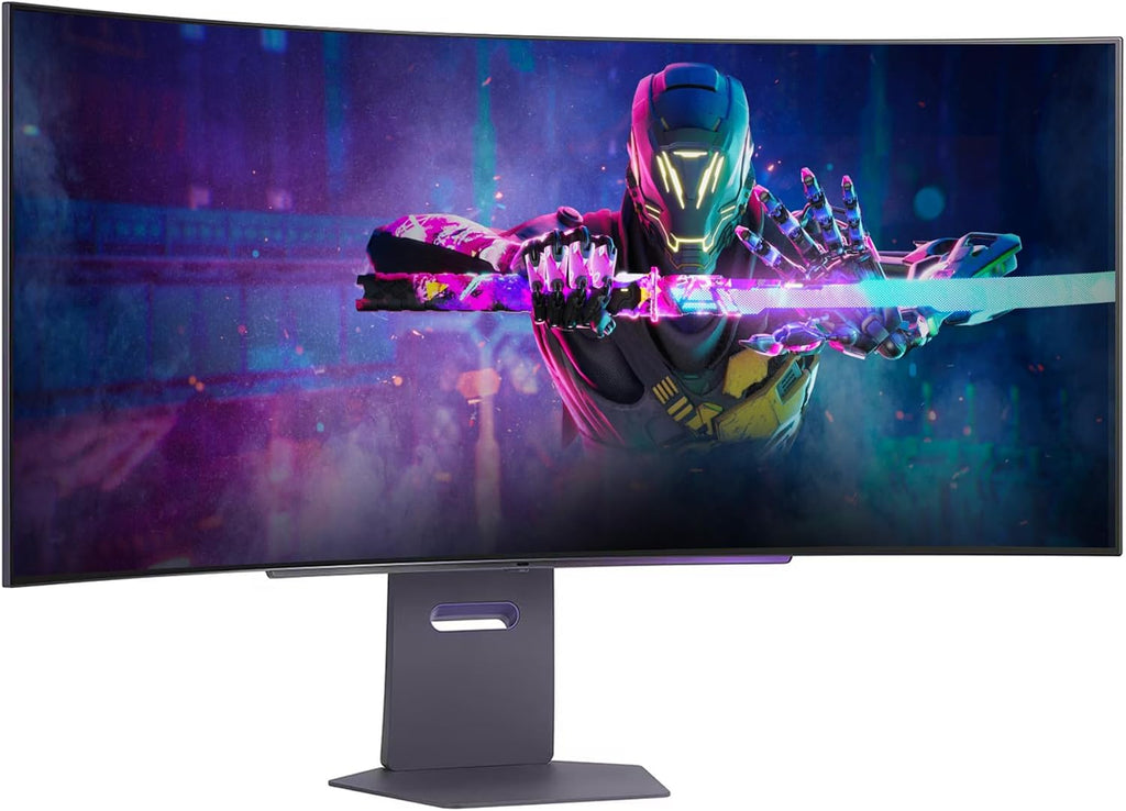 LG 45 Ultragear OLED Curved Gaming Monitor - 45' WQHD (3440x1440) OLED - 240Hz - 0.03ms GTG - 21:9-800R - AMD FreeSync Premium Pro - G-SYNC Compatible- DisplayHDR True Black 400 Wi-Fi w/ICP Hub