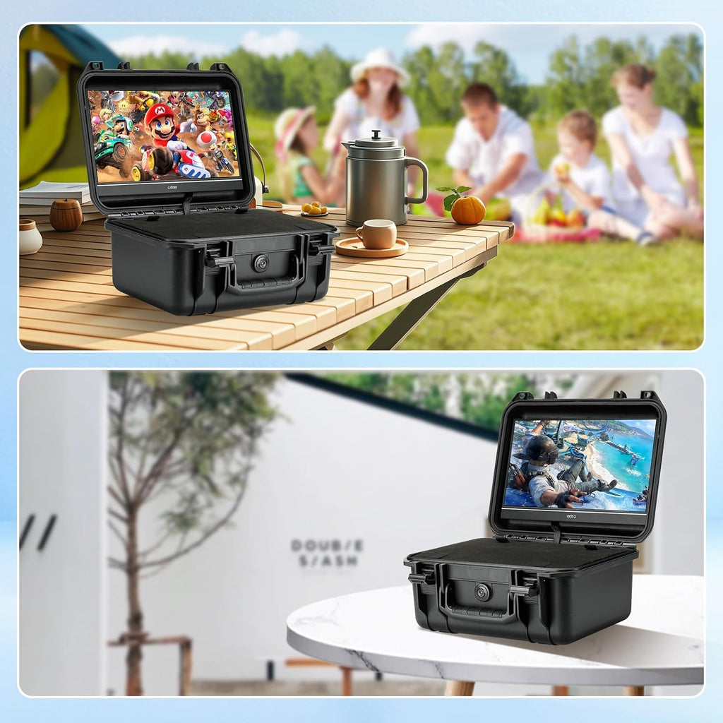 G-STORY 14'' Portable Monitor Case for Switch 2,4K&60Hz or 1080P&120Hz Portable Gaming Monitor IPS Screen HDMI Shock-Resistant Travel carrying Bag Game Mode,Travel Monitor fo Switch2(no Included)
