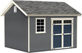 Handy Home Products Beachwood 10x12 Do-it-Yourself Wooden Storage Shed with Floor Kit- Does not Include Paint or Roofing Shingles