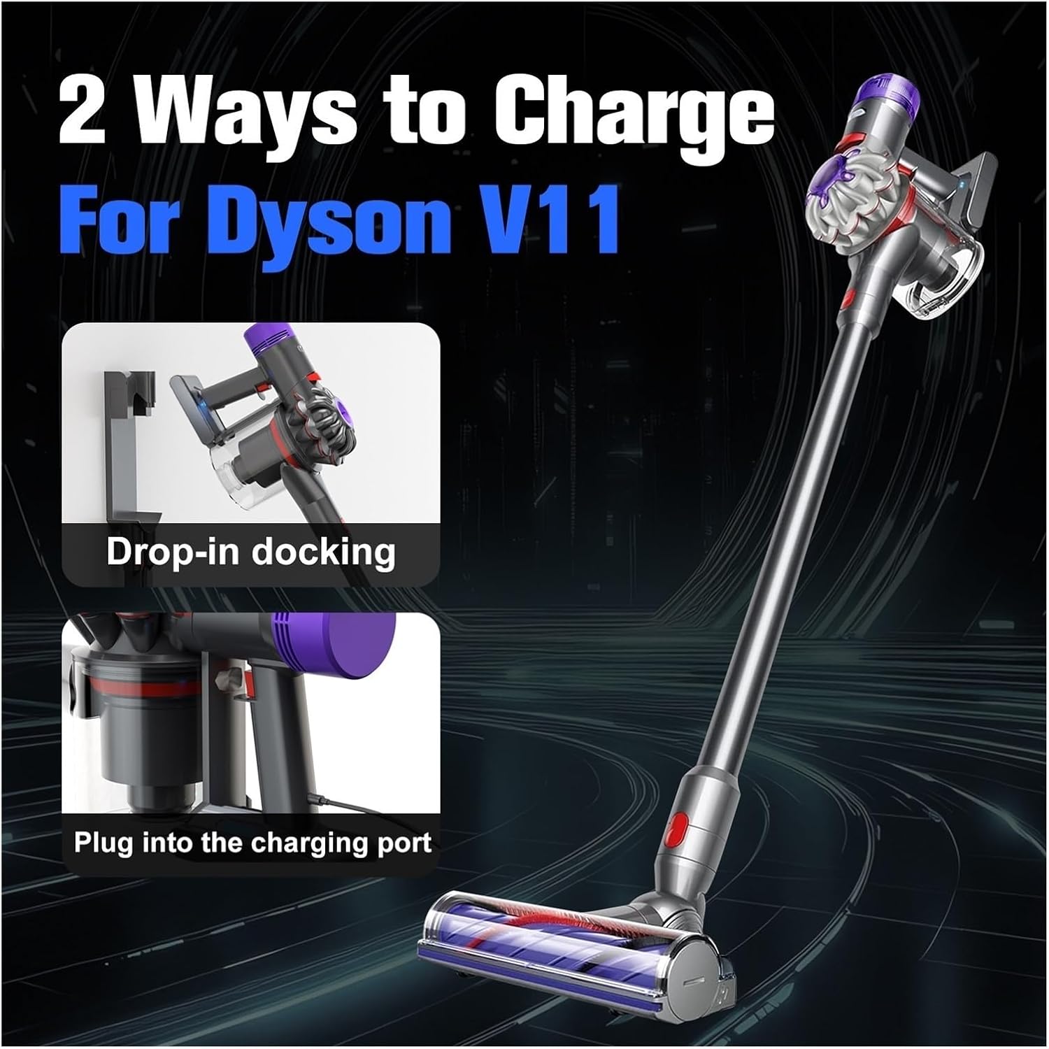 OUTMX 25.2V 7000mAh Compatible for Dyson Battery V11 Screw Type SV15 V11 Series Vacuum Cleaner Replacement Batteries(4Pack 7000mAh)