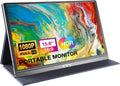 KYY Portable Screen 15.6inch FHD 1080P Laptop Monitor USB C HDMI Gaming Ultra-Slim IPS Display w/Smart Cover & Speakers, External for Laptop PC Phone Mac Xbox PS5/PS4
