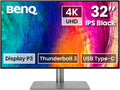 BenQ PD3225U 32 Inch 4K IPS UHD Thunderbolt Monitor for MacBook, AQCOLOR, 98% P3 100% sRGB & Rec.709 Uniformity, Factory Calibration, USB-C 85W, USB Hub, Daisy Chain, KVM Switch (Renewed)