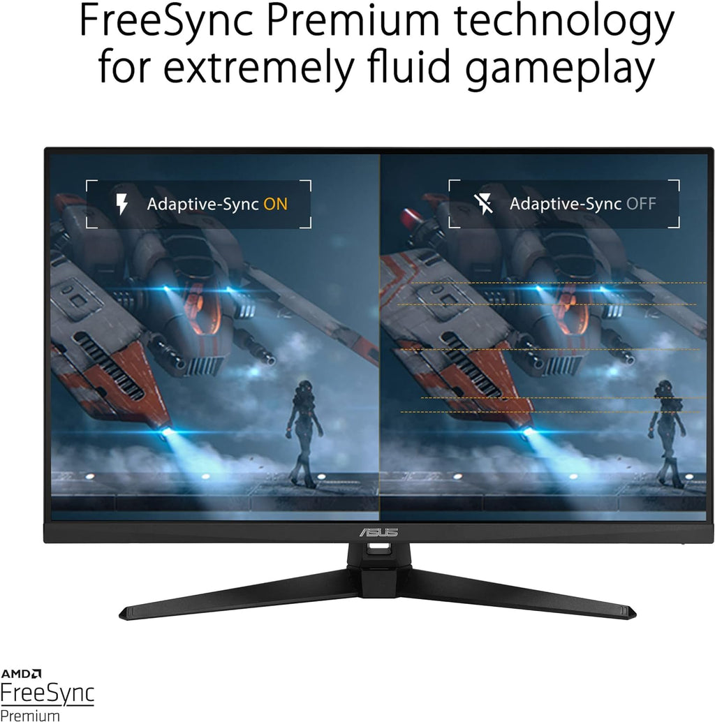 ASUS TUF Gaming 31.5' 1440P HDR Monitor (VG32AQA1A) - QHD (2560 x 1440), 170Hz, 1ms, Extreme Low Motion Blur, FreeSync Premium, DisplayPort, HDMI, HDR-10, Shadow Boost, VESA Wall Mountable (Renewed)